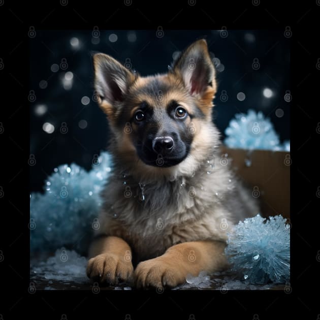 Shimmery German Shepherd by Enchanted Reverie