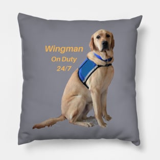 Wingman Black Lab Pillow
