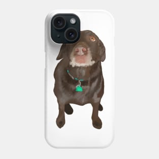 Chocolate Labrador Dog Phone Case