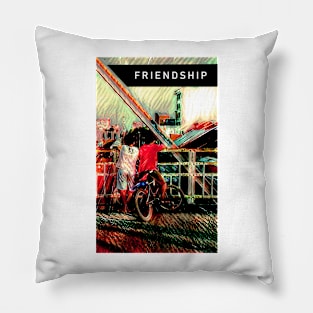 Frienship Panting Colors Pillow