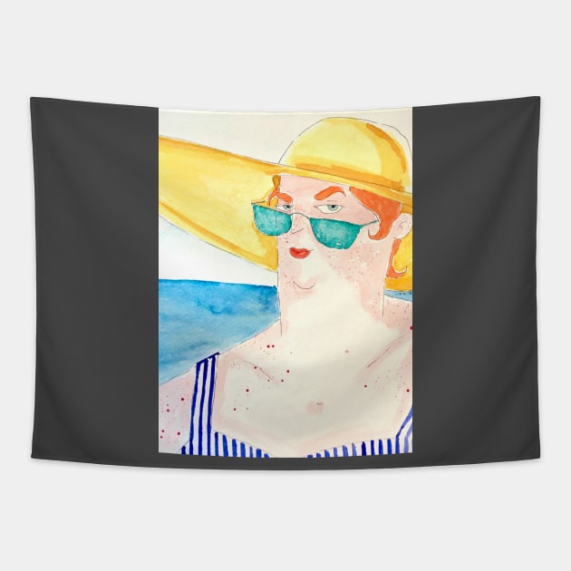 Sea summer hot Woman Tapestry by barbasantara