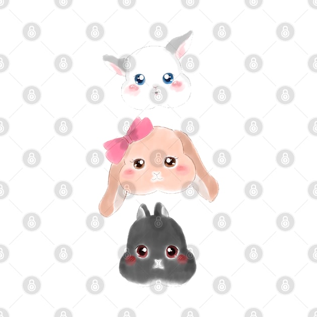 BSC Vertical Line | Rabbit Head | Bunniesmee by GambarGrace