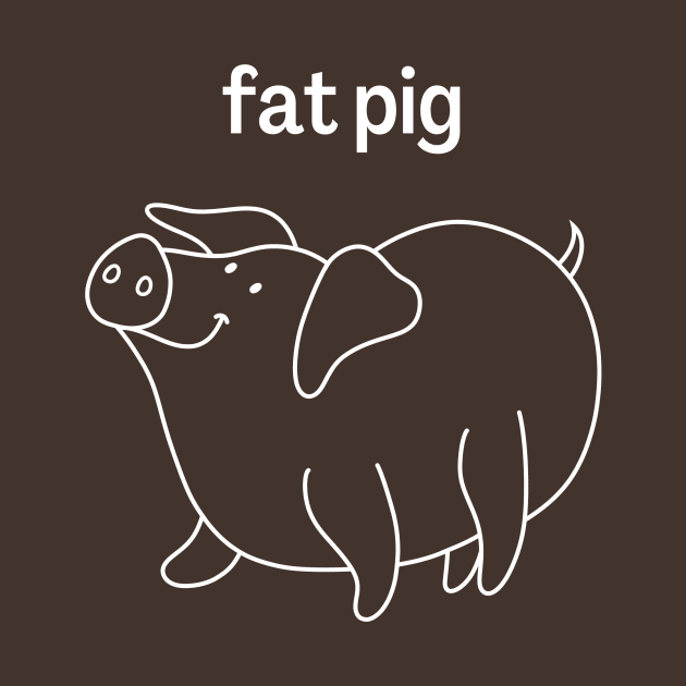 T-Shirt Design Animals Pig by kreatifer.store