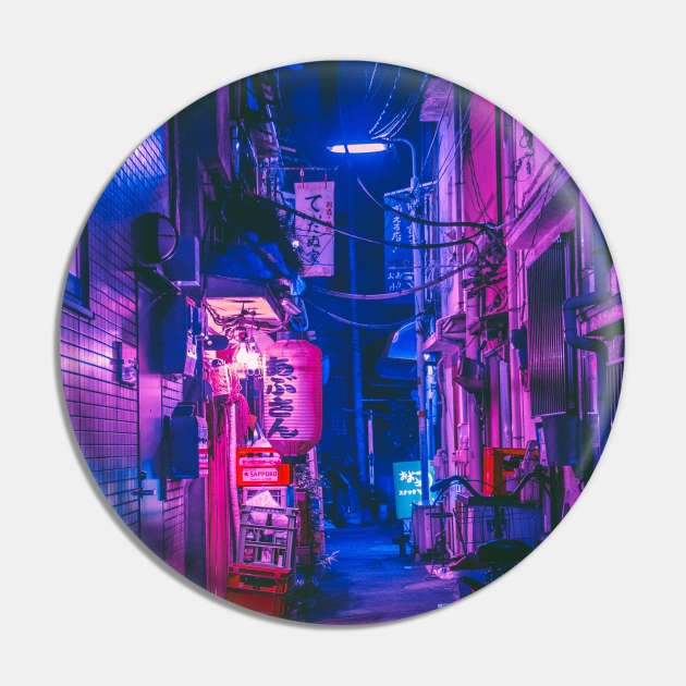 The Neon Alleyway Ghost Pin by HimanshiShah