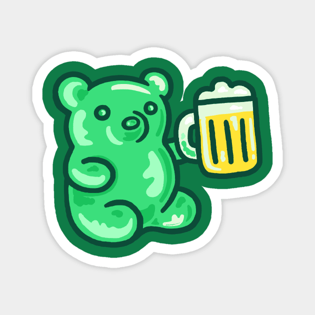 Gummy Beer Magnet by Walmazan