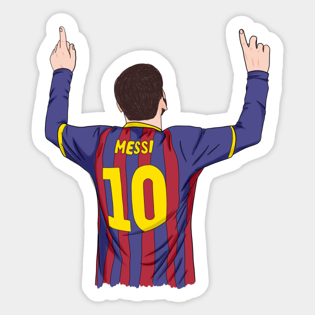 D10s Messi Sticker Teepublic