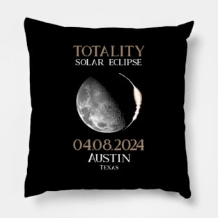 Total Solar Eclipse 2024 04 Austin Texas Pillow