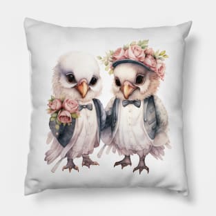 Vulture Couple Gets Married Pillow