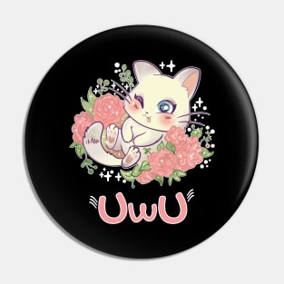 Uwu Cat Kwaii Cute Japan Anime Pin