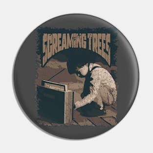 Screaming Trees Vintage Radio Pin