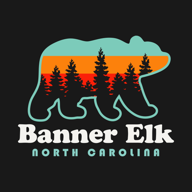 Banner Elk North Carolina Bear Souvenir by PodDesignShop