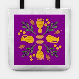 Chanukah Roundel in Purple Tote