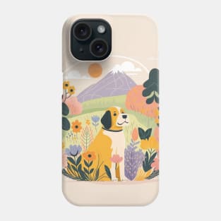 Friendly Dog Enjoying a Spring Day Phone Case