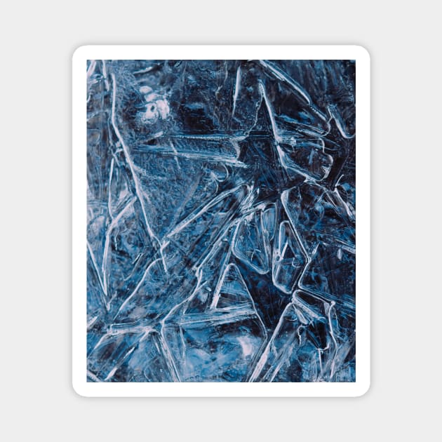 Ice Crystals Winter Magnet by Haministic Harmony