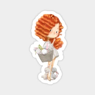 Curly Ginger 2 Magnet