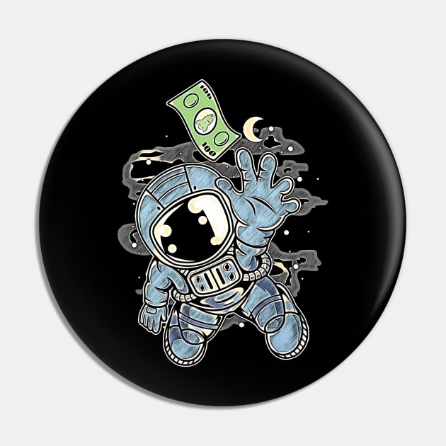 Astronaut Dollar • Funny And Cool Sci-Fi Cartoon Drawing Design Great For Anyone That Loves Astronomy Art Pin by TeesHood