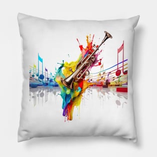 Rainbow Trumpet Pillow