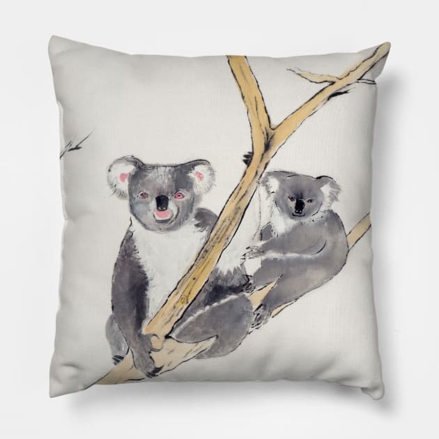 Australian  Koalas Bears Pillow by Cwang