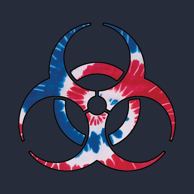 Red, White & Blue Biohazard by ARTWORKandBEYOND