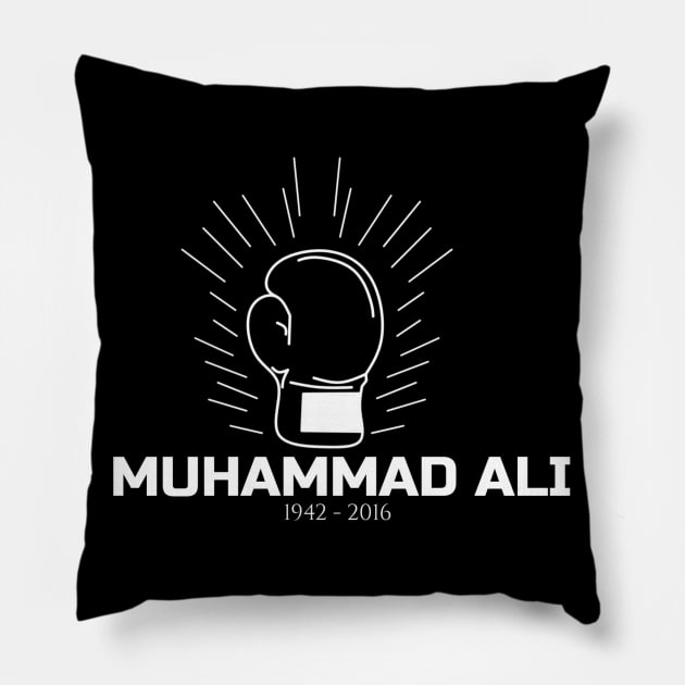 Muhammad-Ali Pillow by Aisiiyan