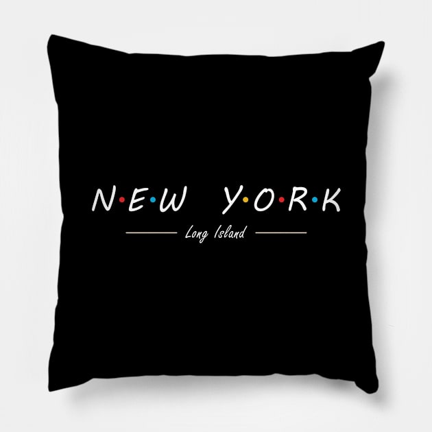 New York - Long Island Pillow by Briansmith84