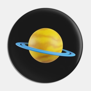 3D Saturn Pin