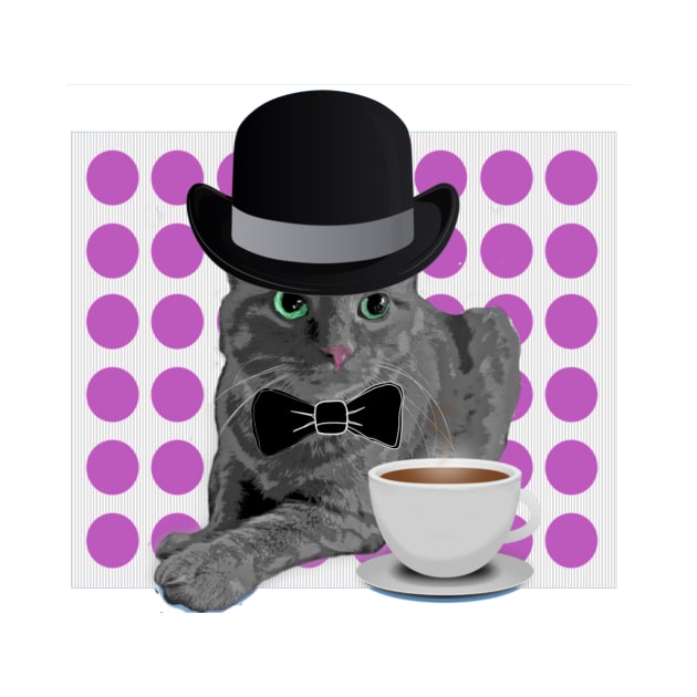 Sir Oliver Wendall Coffee Cat by dpenn