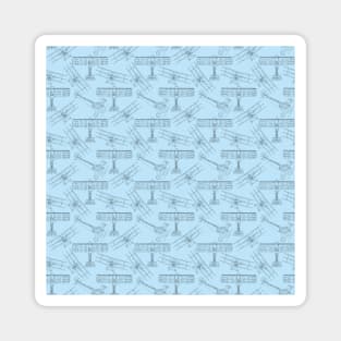 Airplanes for Days Continuous Pattern Magnet