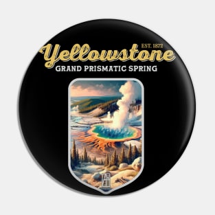 USA - NATIONAL PARK - YELLOWSTONE Grand Prismatic Spring - 3 Pin