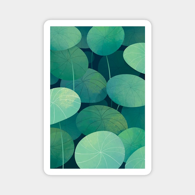 Water lily Magnet by LaPetiteBelette