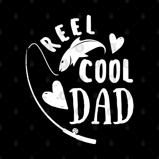 Fishing Reel Cool Dad Father's  day gift for Fisherman Dad by JunThara