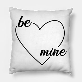 Be Mine - Black Ink Pillow