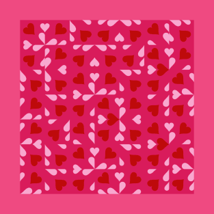 Hot Pink Valentine's Checkers T-Shirt