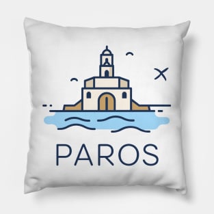 Paros Greece. Pillow