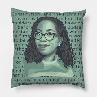 Ketanji Brown Jackson Quote Pillow