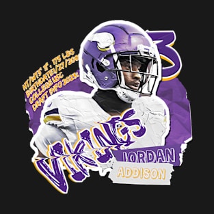 Jordan Addison Football Tapestry T-Shirt