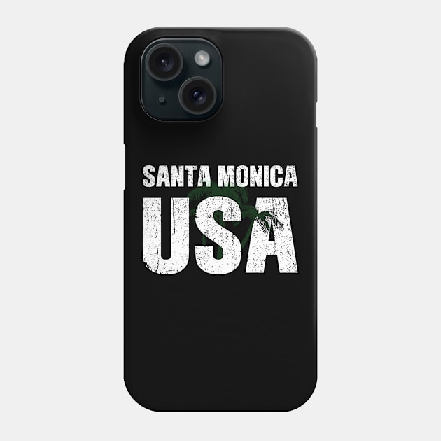 Santa Monica California Phone Case by Realfashion