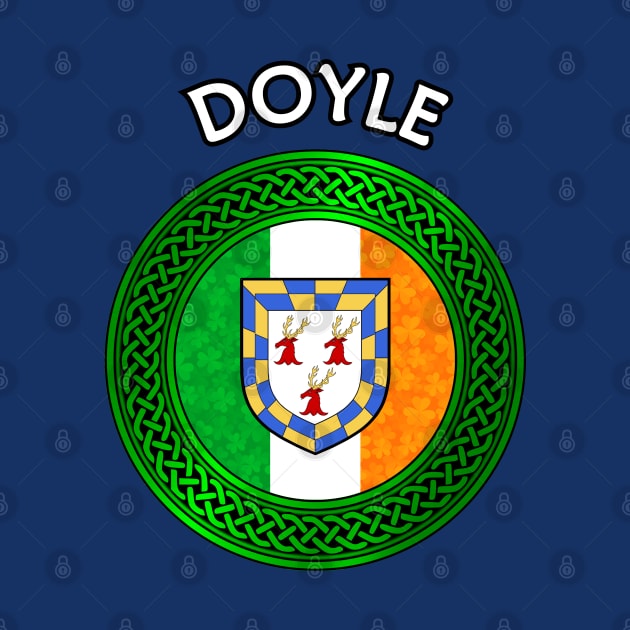 Irish Flag Clover Celtic Knot - Doyle by Taylor'd Designs