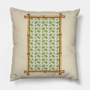 Palm Tree Tiki Frame Pillow