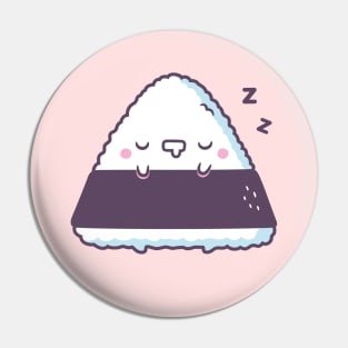 Cute Sleeping Onigiri Japanese Rice Ball Pin