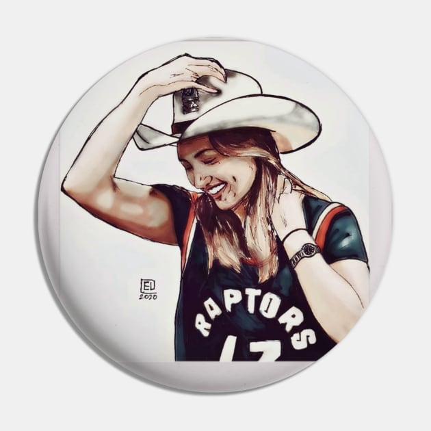 Kat "Stetson" Barrell Pin by Skip A Doodle