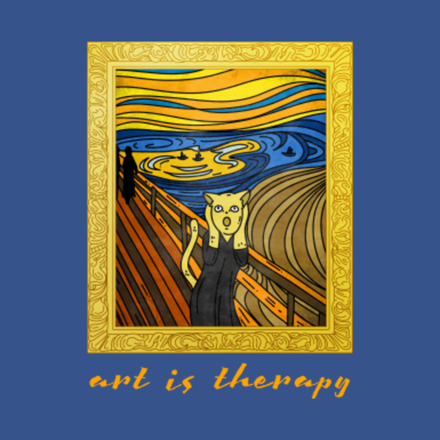 Disover Art is Therapy - Impressionism - Scream - T-Shirt