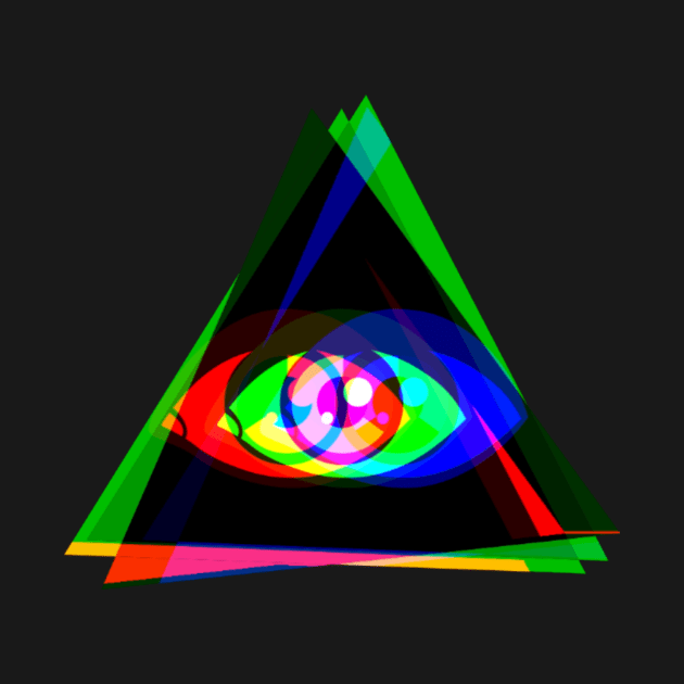 COLORFUL ALL SEEING EYE by LoveMoneyHateGov