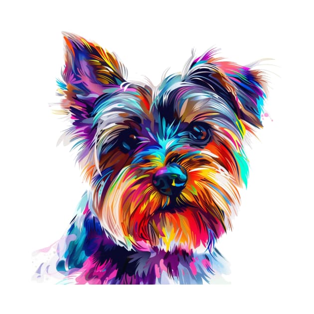 Yorkshire Terrier Colorfull Pop Art Design For Dog Onwer by karishmamakeia