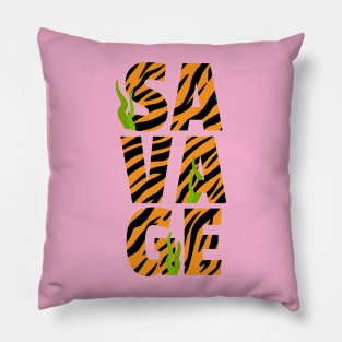 Savage Tiger Print Pillow