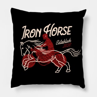 Iron Horse (black) Pillow