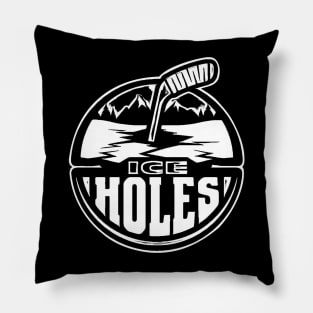 "Black Ice" Holes Pillow