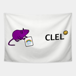 Clel and Purple Rat Essential Employee meme Tapestry