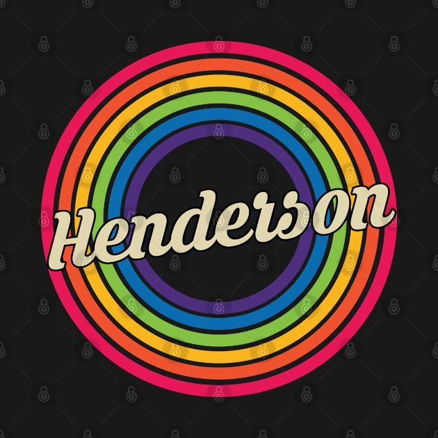 Henderson - Retro Rainbow Style by MaydenArt