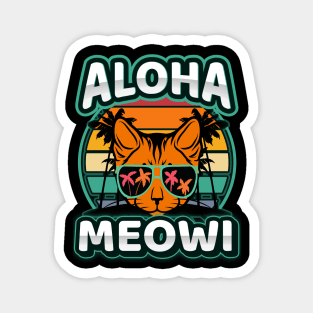 Aloha Meowi-Hawaiian Cat Magnet